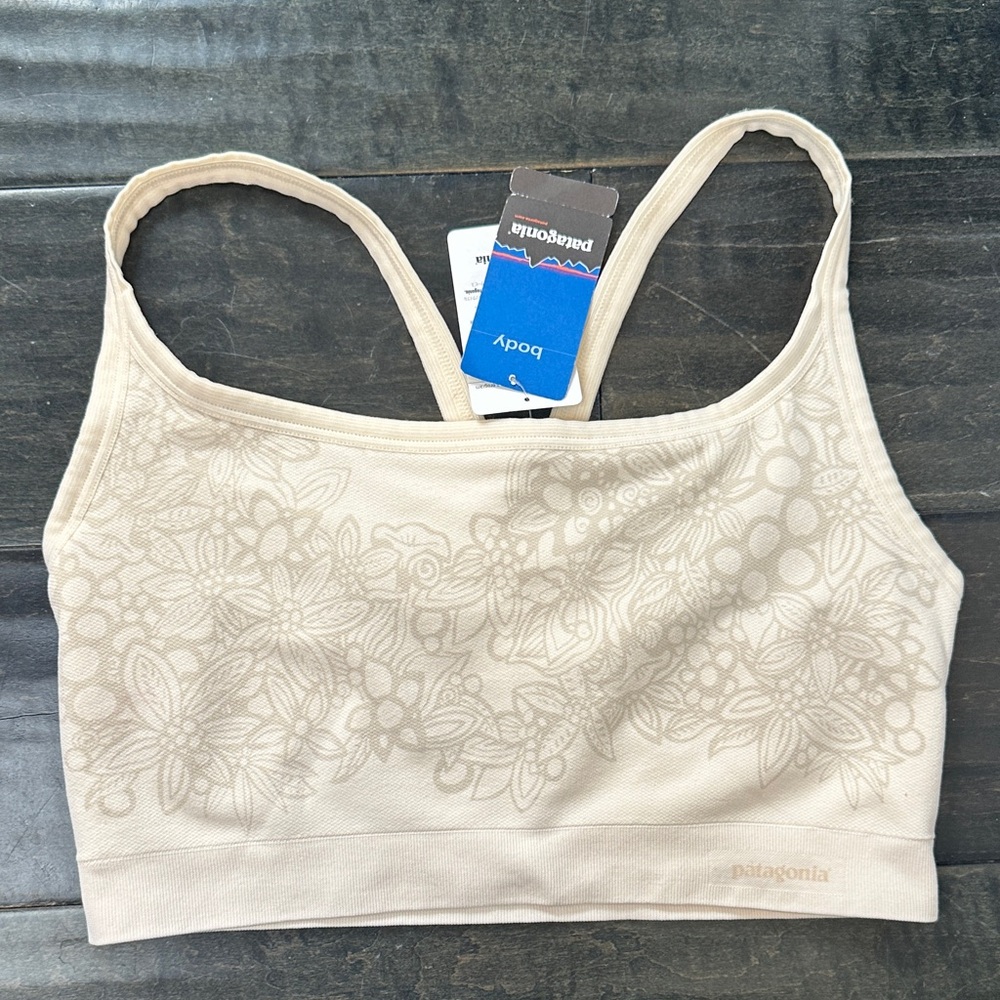 Patagonia Women's Active Mesh Cream Floral Bra